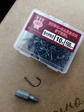 High-Carbon-Steel-Hook Bait Hook Soft-Bait 100PCS with High-Efficiency Boxed