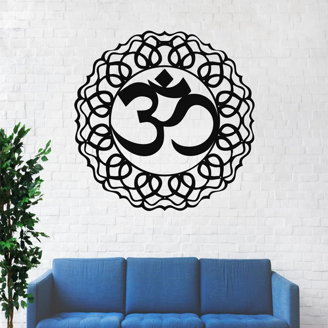 Metal Wall Art, Metal Om Decor, Namaste Decor, Yoga Gifts, Aum