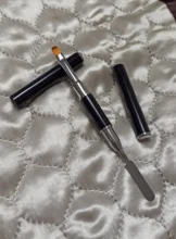 1 Pc doble lado arte de uñas cepillo UV Gel pluma dibujo cepillado Tip de uñas de acrílico constructor de uñas de arte herramienta