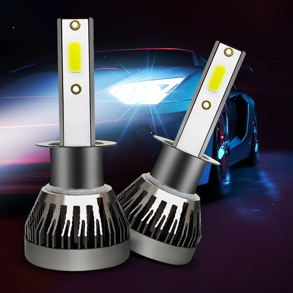 MINI1-H1-H4/HB2/9003-H7-H8/H9/H11-9005/HB3/H10-9006/HB4-9012 два светодиодный фары - Цвет: MINI1-H4 HB2 9003