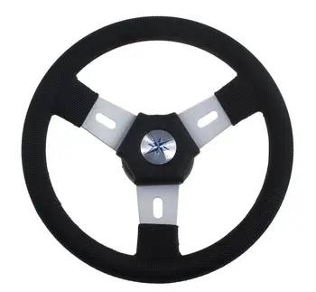 

Steering wheel Elba rim black, silver spokes D. 300mm vn10311-01