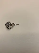 Pulsera de aleación chapada en plata para hombre y mujer, accesorios de cuentas, abalorio artesanal, fabricación de cuenta de joyería, regalos de marca, 1 + 1