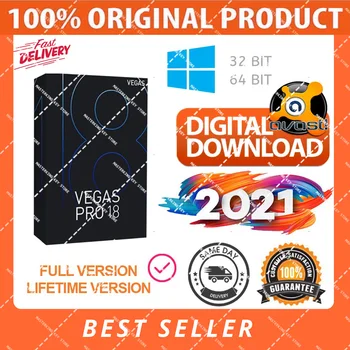 Sony Vegas Pro 18 2021 - Software 100% Full Version 32/64 Bit Lifetime Instant Delivery