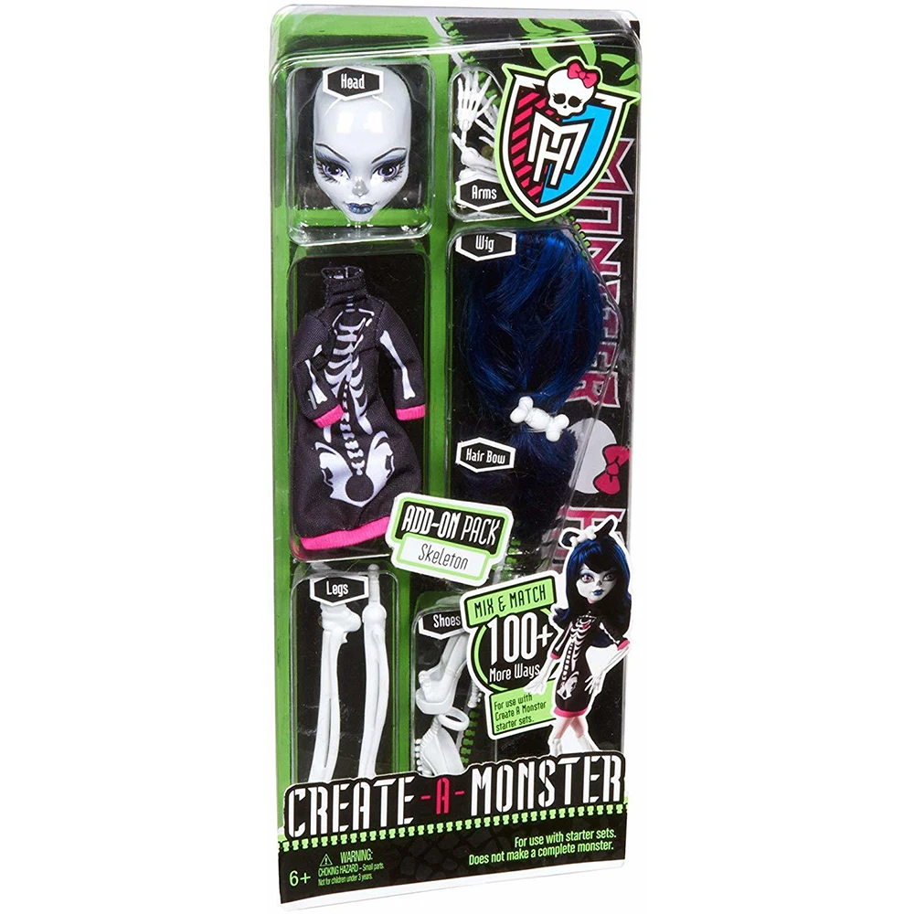 Кукла Monster High Создай Монстра Skeleton Create-a-Monster