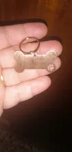 Pet-Id-Tag Pendant Pet-Accessories Puppy Engraved Keyring-Bone Personalized-Collar 