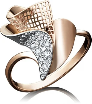 

Yuz platinum red gold cubic zirconia ring
