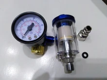 pistola de pintura, manómetro de regulador de aire + herramienta de filtro de trampa de agua en línea + adaptador JP/EU/US, herramientas neumáticas, accesorios para aerografo
