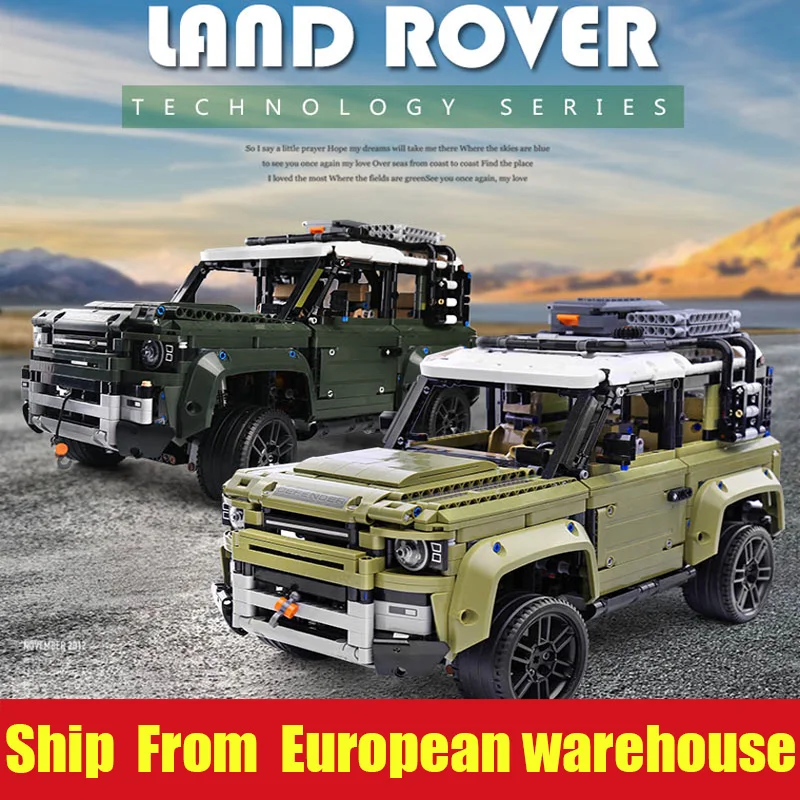 Technic модель автомобиля совместима с Legoed 42110 Land Rover Defender SUV автомобиль игрушки