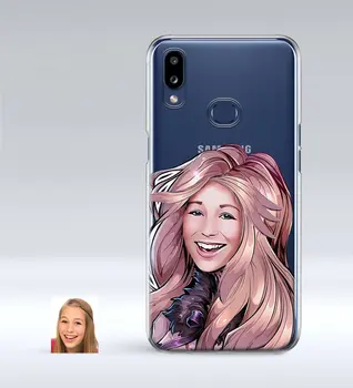 

Personalized Women 'S Caricature Of Samsung Galaxy A10s Thin Transparent Silicone Phone Kapağı-53