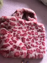 Bolso grande de felpa con cadena para mujer, tipo bandolera bolso de hombro a la moda, de piel suave y cálida