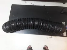 1.2m Low Noise Aluminum Fiber Glass Ducting Hose Silencer Insulated Pipe for Inline Ducted