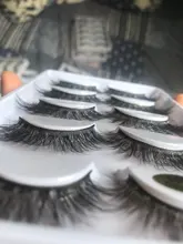 Pestañas postizas 3D de visón, Kit de maquillaje de extensión de pestañas suaves, 100%, 5 pares