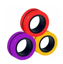 Anti-estrés anillos magnéticos Fidget abrir juguete RingTools niños magnético anillo de dedo anillo de Spinner para adultos juguetes de la descompresión