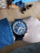 CURREN – reloj curren para hombre, de cuarzo, deportivos, de pulsera de acero, resistente al agua, con cronógrafo, masculino