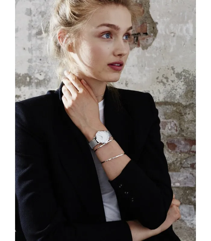 Rosefield женские часы Tribeca Белая сталь 33 мм TWS-T52