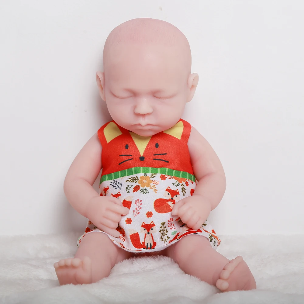 Reborn doll reborn silicone 31cm 1.05kg 100%Silicone bebe reborn doll realistic baby toy for children's Baby Toys Kid Gifts #08