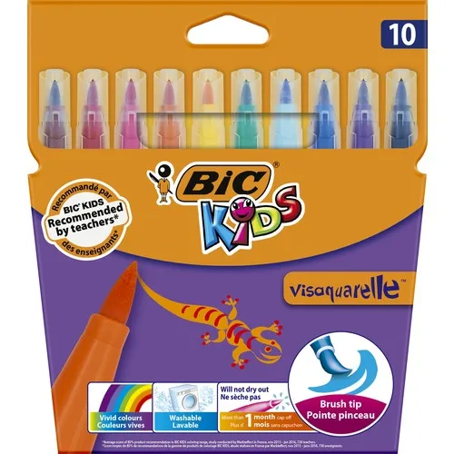 BIC Kids Plastidecor Colouring Crayons 24 Pack Suitable For Kids Aged 30  Months Do Stain Your Hands And Clothes More Durable Tha - AliExpress