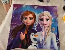 Funda de cojín de dibujos animados de Disney, colección de reina de Frozen, funda de almohada decorativa de princesa Elsa y Anna, sofá para habitación de siesta, regalo para bebés y niños