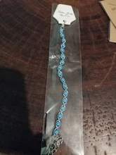 Rinhoo-pulsera de eslabones con colgante de ojo malvado para hombre y mujer, brazalete con diamantes de imitación, diseño Vintage, hecho a mano