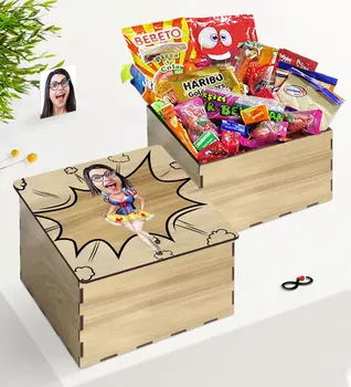 

Tailor-made In Wooden Box Cotton Princess Caricature Of Nostalgic Lezzetler Gift set