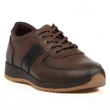 

FootCourt- Brown Genuine Leather Shoes Lace Up Men Footwear Male Sneakers Daily Shoes New Season New Fashion Party Shoes by ETOR