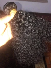 Extensión de pelo rizado Afro para mujeres negras, cabello humano Remy de 8-20 pulgadas, Color Natural, Janin, gran oferta