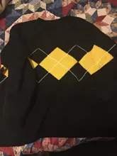 Jerséis de estilo coreano con estampado geométrico para otoño e invierno, jerséis de punto holgados de gran tamaño con cuello redondo, jersey de Mujer