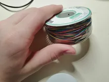 One Roll 8 Colors 30AWG Wire Wrapping Wire, Tinned Copper Solid, PVC insulation