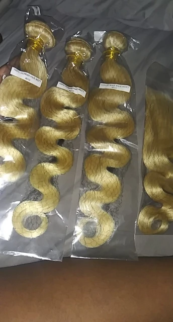 Peruvian 613 Blonde Bundles With Frontal photo review