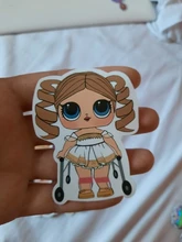 Pegatinas LOL de personalidad para niños, pegatinas de muñecas lol de PVC, pegatinas de grafiti, Maleta, maletero de coche, guitarra impermeable, 50 Uds.