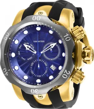 Invicta 25899 52mm Venom Chrono Blue Men wristwatch clock