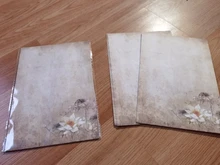 16 unids/lote vintage loto carta de papelería de papel de escribir letras de papel de la Oficina de la escuela suministros