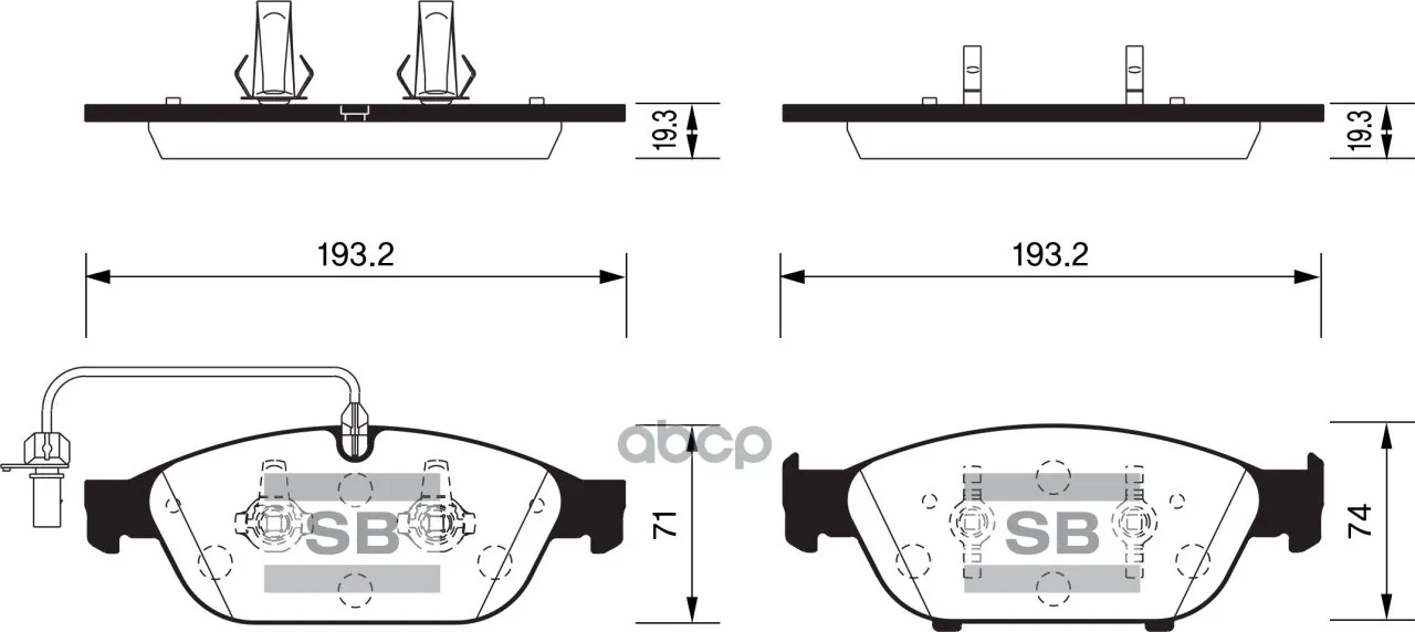 Колодки Тормозные Передние Sangsin Brake Sp2316 Sangsin brake арт. SP2316