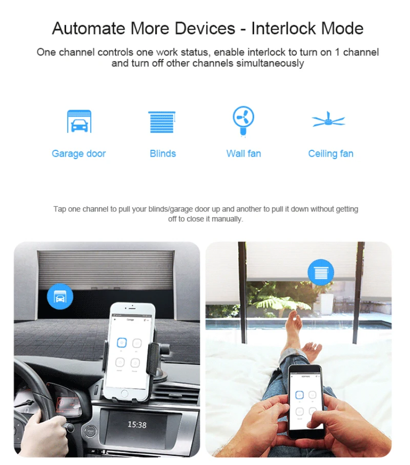 Inteligente sem Fio Funciona com Alexa Sonoff 4 Way Montagem wi fi Interruptor 433mhz Remoto Relé Google Casa 4ch r3 - Pro - Image 6