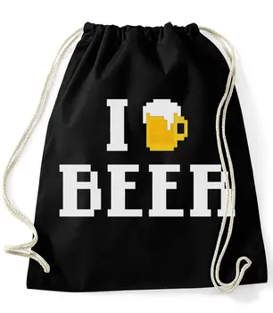 

Bag backpack-I Love Beer Pixel