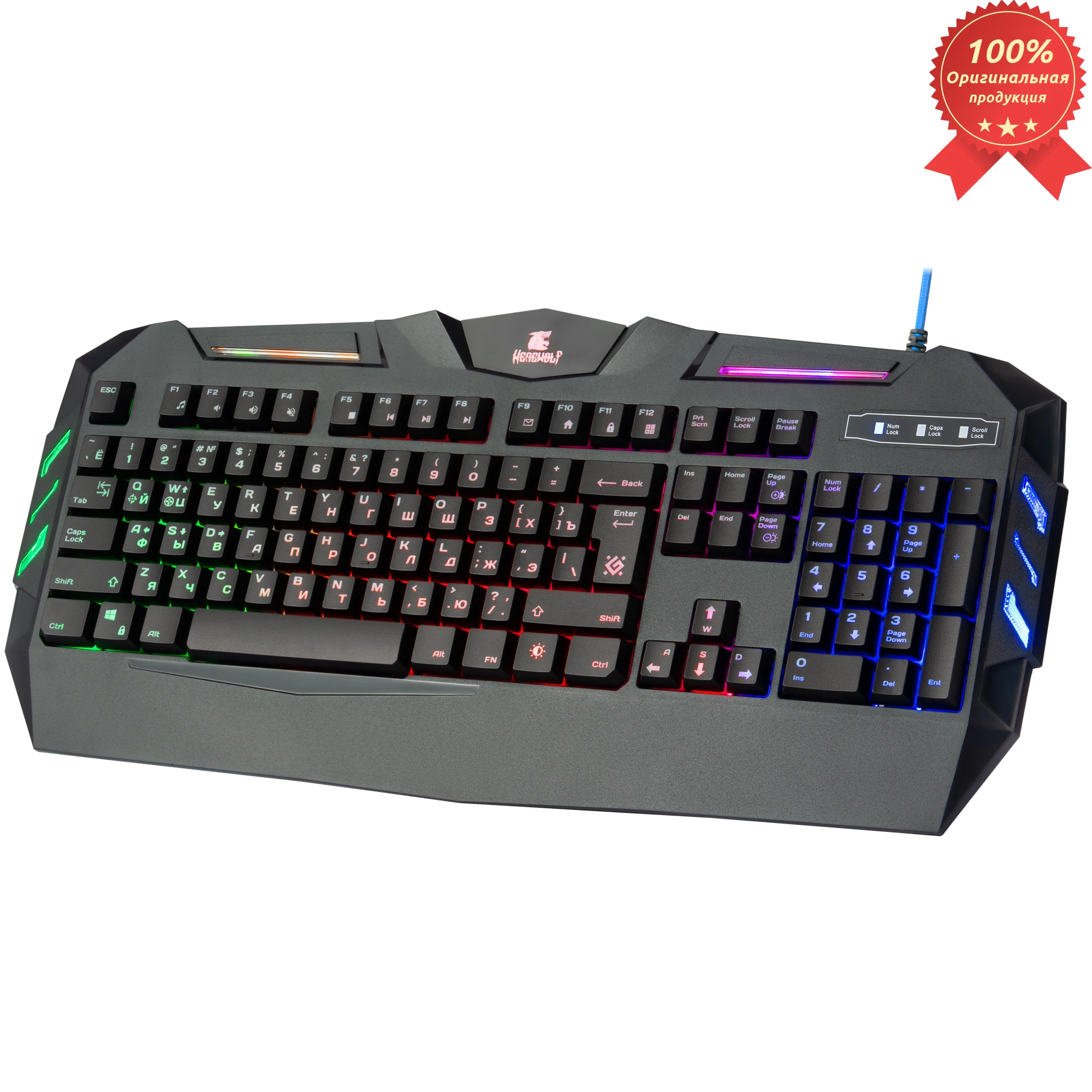 Bedraad Toetsenbord Defender Weerwolf GK120 Dl Ru, Gaming, Rgb Backlight, 19 Anti-Ghost Bedraad Toetsenbord Defender Weerwolf GK120 Dl Ru, Gaming, Rgb Backlight, 19 Anti-Ghost
