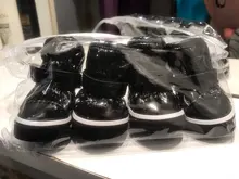 4 unids/set zapatos para perros de invierno de perro caliente botas de nieve zapatos de cuero de la PU para perros pequeños perros Chihuahua impermeable antideslizante cachorro para mascotas zapatos