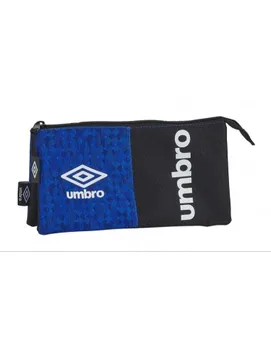 

PENCIL POUCH UMBRO THREEFOLD BLACK AND BLUE 22X12X3 812037744