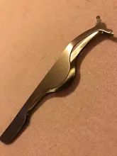 Pinzas para pestañas, rizador para maquillaje de color dorado de acero inoxidable, instrumentos cosméticos de belleza para mujer