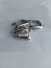 Ganchos de cierre de pendientes para mujer, accesorios de joyería hechos a mano, diseño de moda, ganchos para pendientes hueca