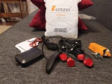 Eunavi 1set de Parktronic Kit de sensores de estacionamiento Led 4 6 8 sensores para todos los coches inversa asistencia Sistema de Control de Radar de marcha atrás