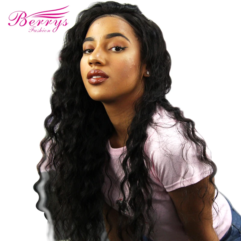 Indian Virgin Wigs Pre-Plucked Hairline Transparent Lace Full Lace Wigs With Baby Hair 150% 180% 200% Density Loose Wave Natural Color