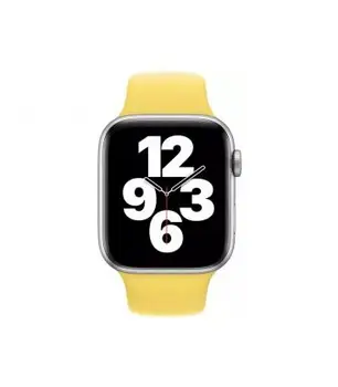 

Apple Watch 42/44mm silicone strap. Yellow bracelet for smart watch.