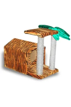 

House "tropical" with Palm and Claw (sisal) 1 pc.