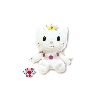 

Angel Cat plush toy 35cm with flower pendant