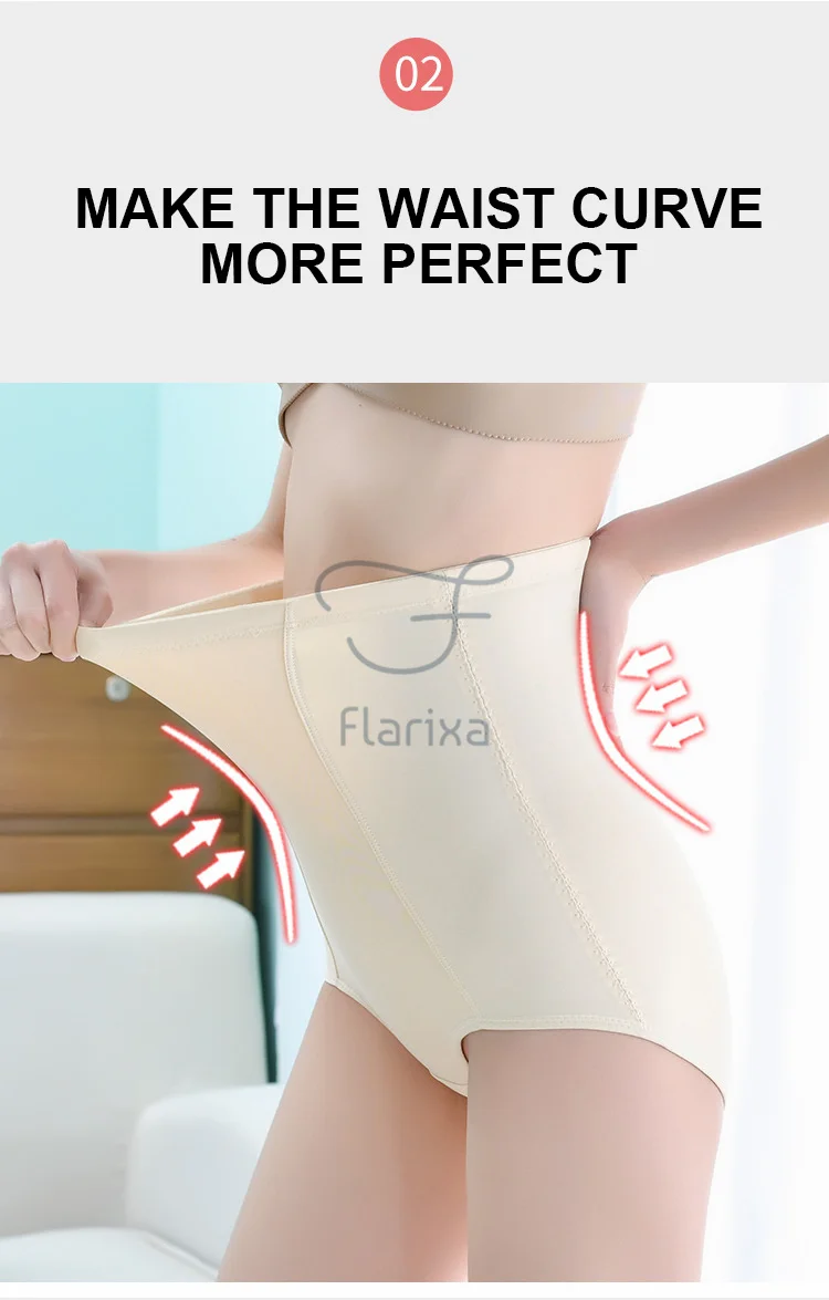 strapless shapewear Flarixa High Waist Hip Lift Women's Belly Panties Postpartum Repair Waist Body Underwear Body Slimming Abdominal Shaper Briefs skims shapewear