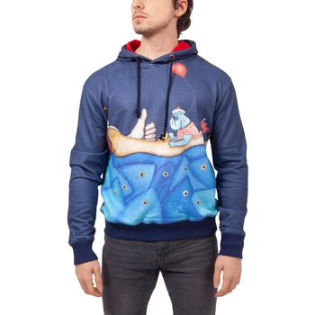 

Biggdesign Mr. Allrigt Man Navy Blue Men Sweatshirt L-XL