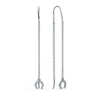 

Silver earrings with cubic zirconia sunlight sample 925
