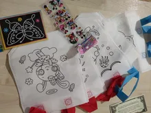 6Pcs Antistress Puzzles Educational Toy for Children DIY Eco-friendly Graffiti Bag Kindergarten