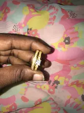 Anillo de boda de circonia cúbica para parejas, sortija de boda para aniversario romántico, Color dorado, accesorios de joyería para hombre y mujer